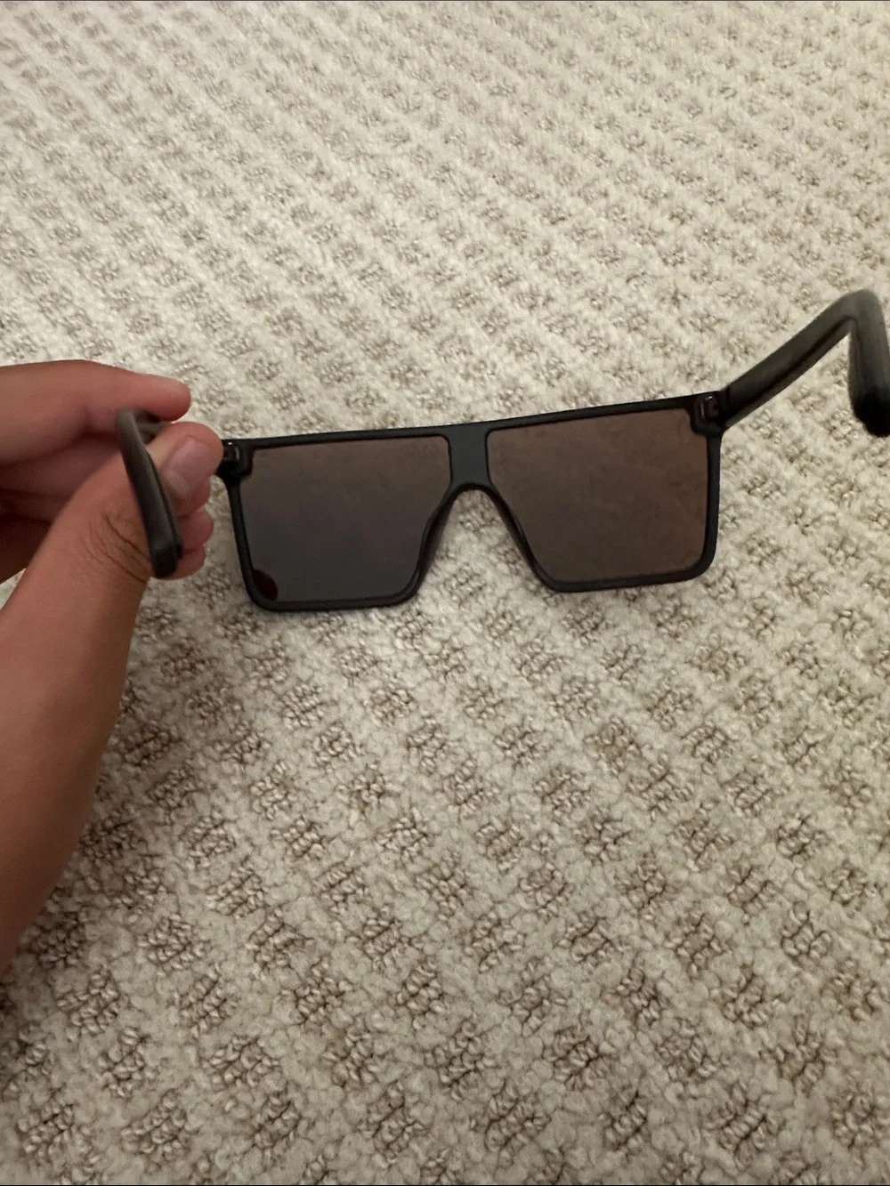 Prada black Frame Sunglasses with Brown Lenses